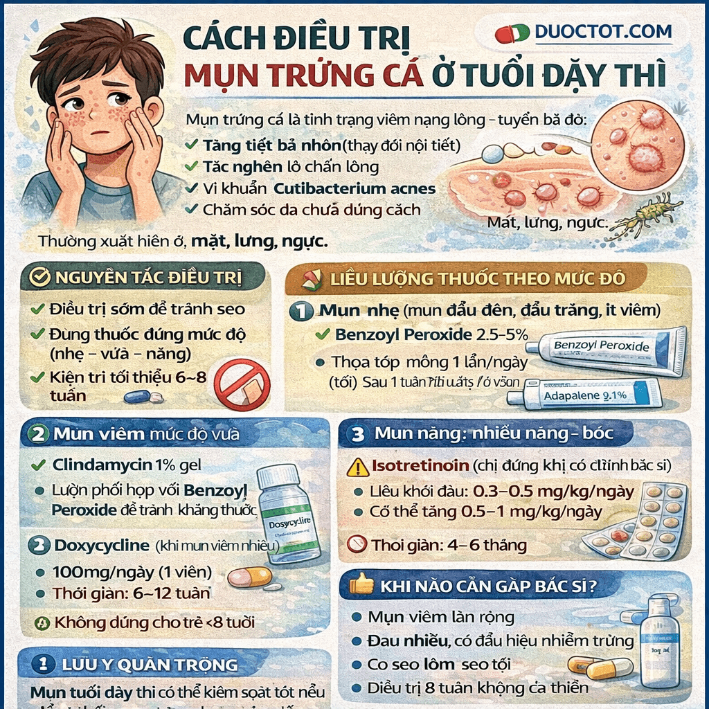 Cách đánh bay mụn trứng cá ở tuổi dậy thì Cách đánh bay mụn trứng cá ở tuổi dậy thì